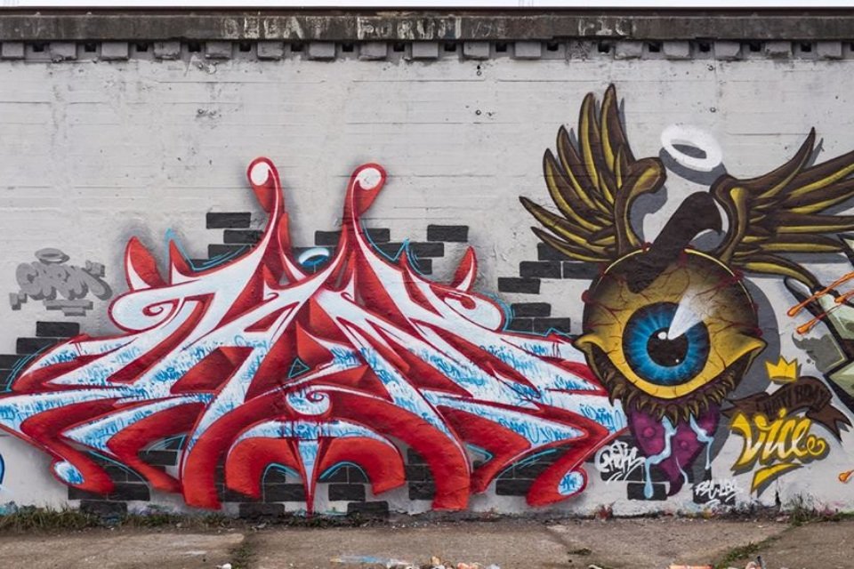 Graffiti Wall - Photo by roadjack