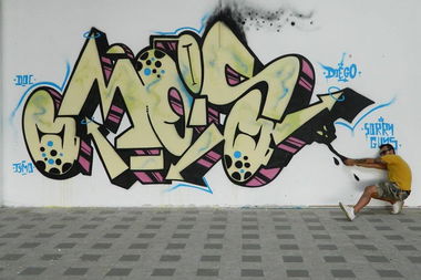 Graffiti Wall - Photo by roadjack