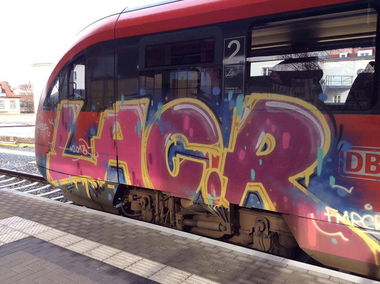 Graffiti Train - Photo by roadjack