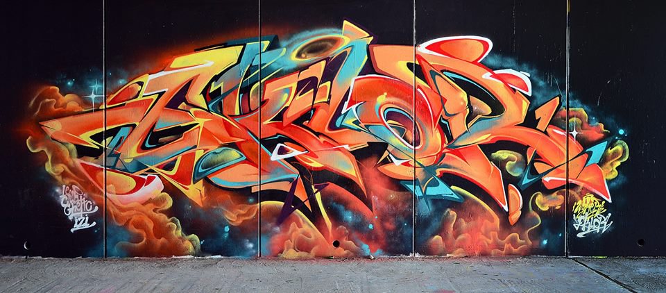Graffiti Wall - Photo by roadjack - EKLOR, WYKER