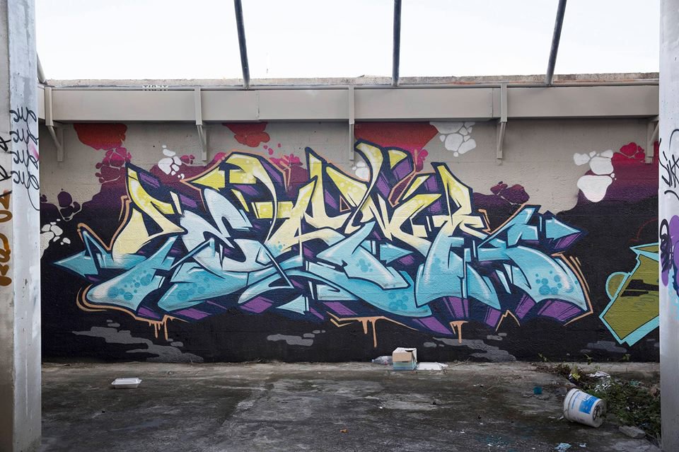 Graffiti Wall - Photo by roadjack - YESMA