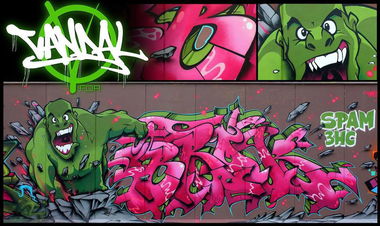 Graffiti Wall - Photo by roadjack