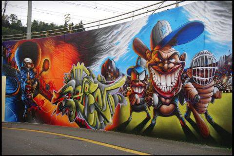 Graffiti Wall - Photo by roadjack