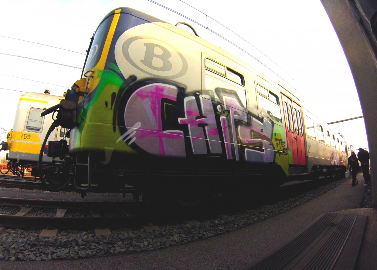 Graffiti Train - Photo by robeodtz - Chips, Tods, fts