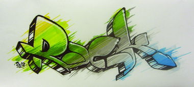 Graffiti Sketch - Photo by rockone - sketch, colourful, rock