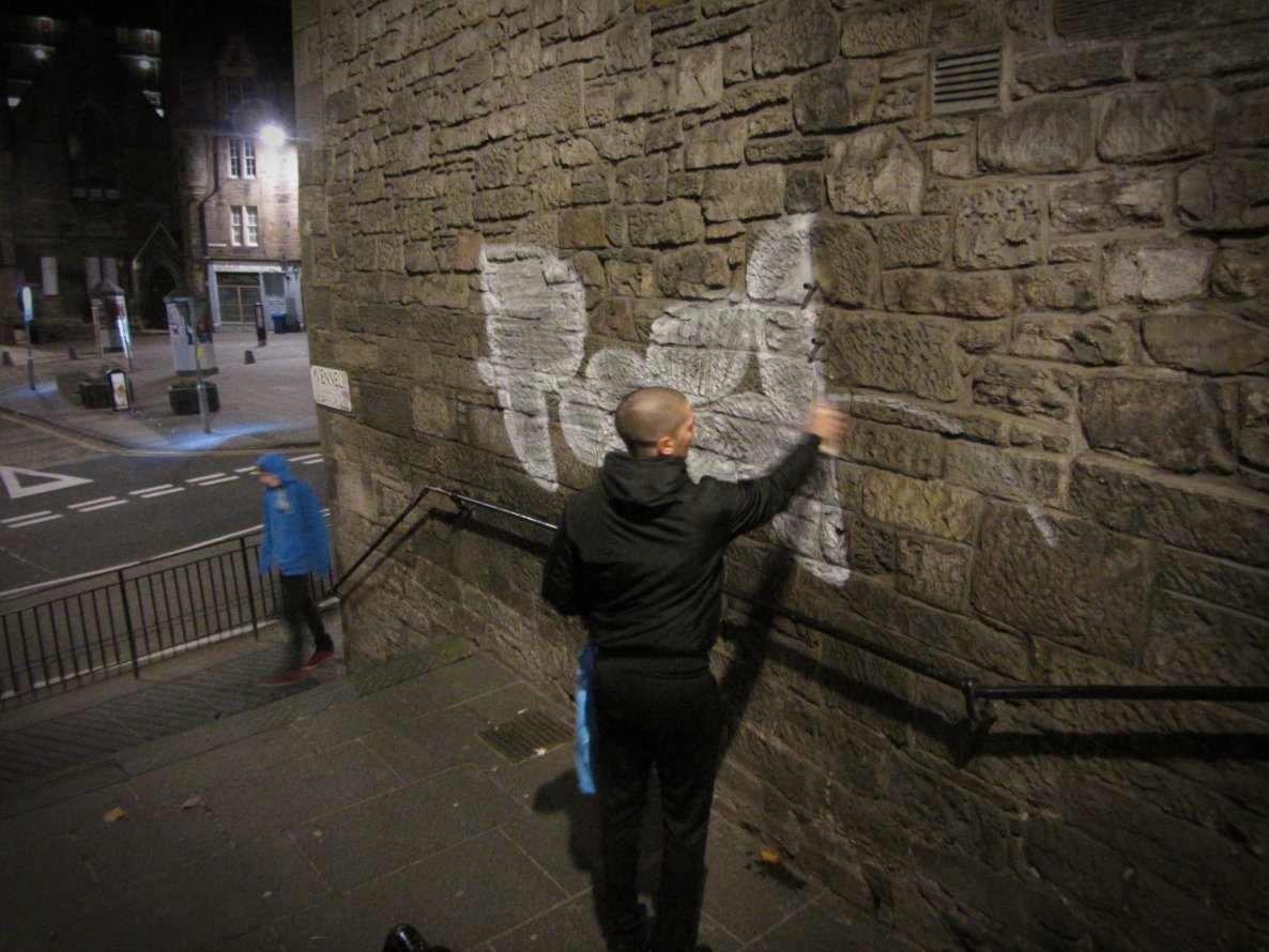 Graffiti Artwork in Edinburgh - Photo by rockone - rock, edinburgh, scotland (2013)