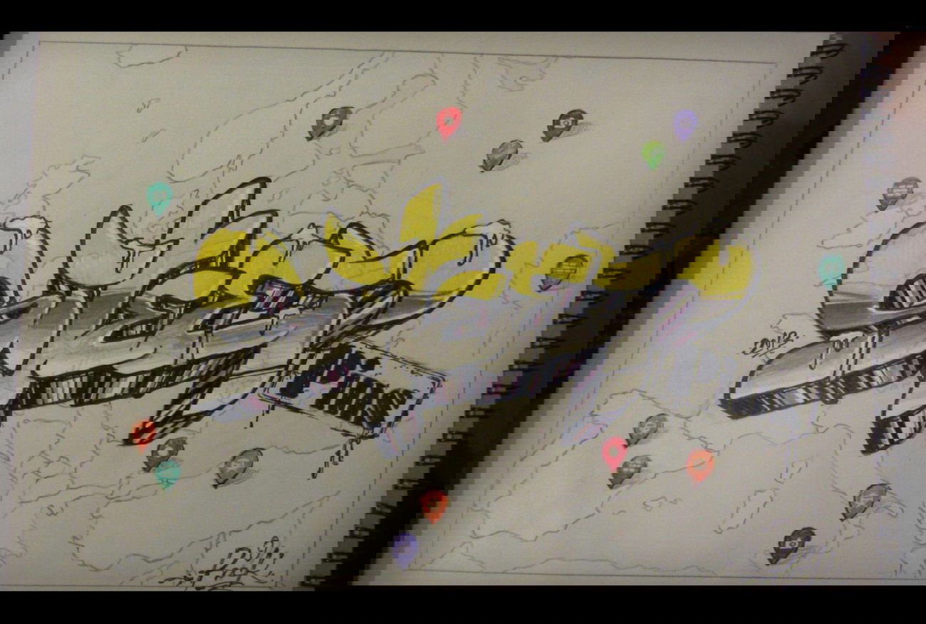 Graffiti Sketch - Photo by rockone - battle, street, streetpins (2013)