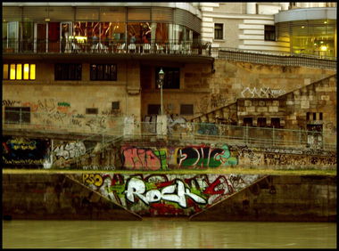 Graffiti Bombing in Vienna - Photo by rockone - rock, bulgaria, austria (2012)