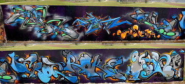 Graffiti Wall in Büsingen - Photo by roker (2015)