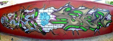 Graffiti Wall in Kofmehl solothurn - Photo by roker (2015)