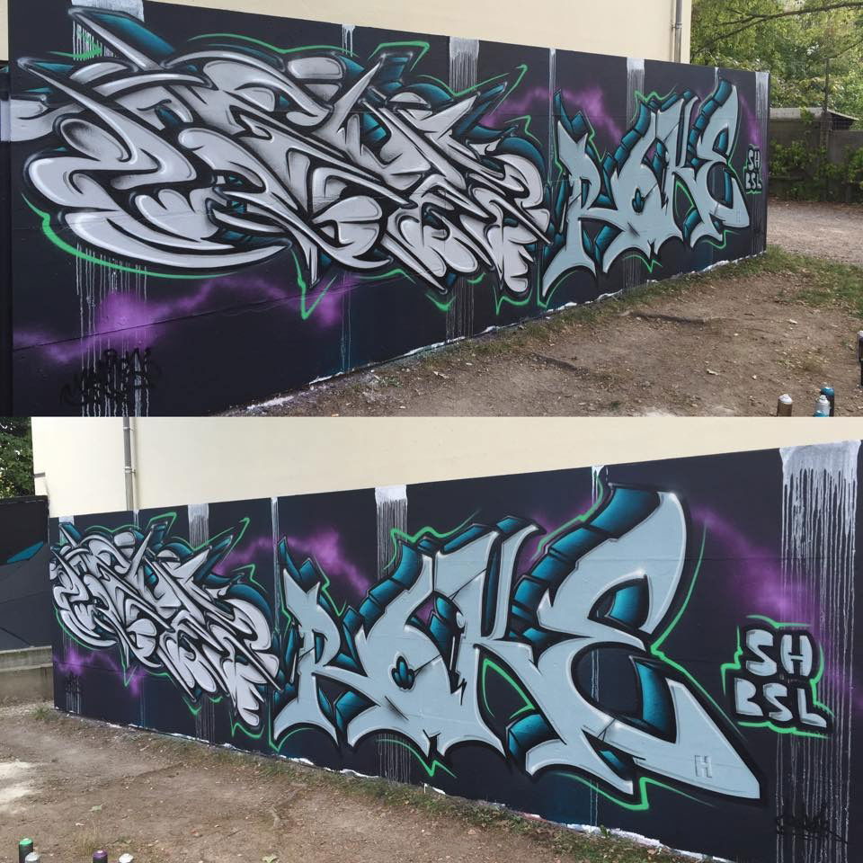 Graffiti Wall in Schaffhausen - Photo by roker (2015)