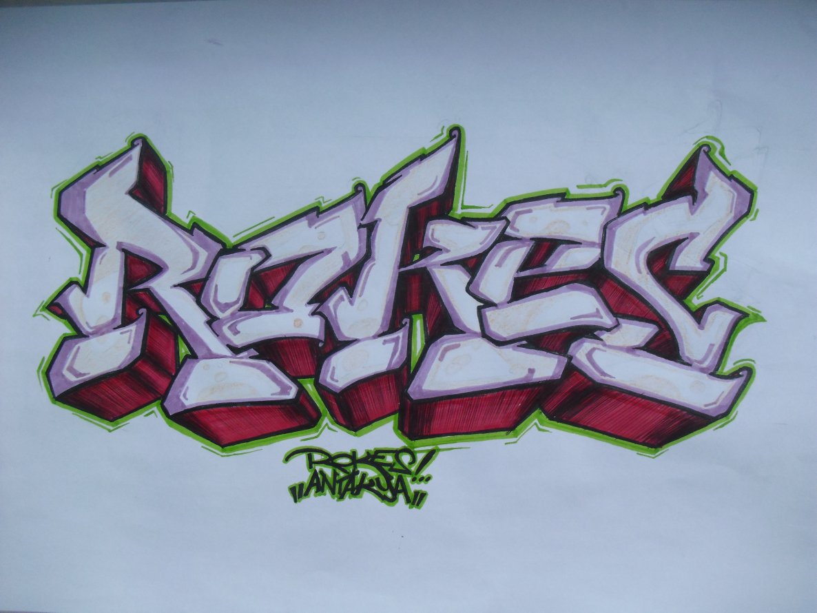 Graffiti Sketch in Hatay - Photo by rokesyami - rokes (2013)