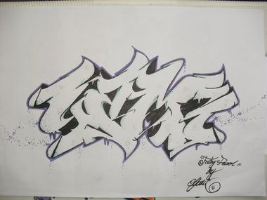 Graffiti Sketch in Hatay - Photo by rokesyami - rokes, yami (2013)