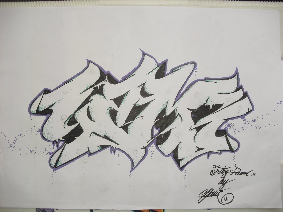 Graffiti Sketch in Hatay - Photo by rokesyami - rokes, yami (2013)