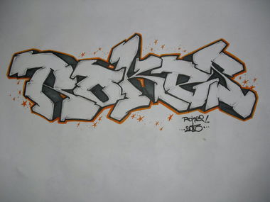 Graffiti Sketch in Hatay - Photo by rokesyami - rokes (2013)