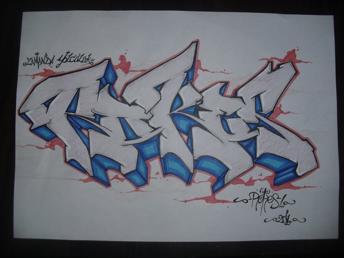 Graffiti Sketch in Hatay - Photo by rokesyami - rokes (2014)