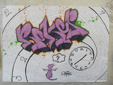 Graffiti Sketch in Antioch - Photo by rokesyami - rokes, zamanda, yolculuk (2014)