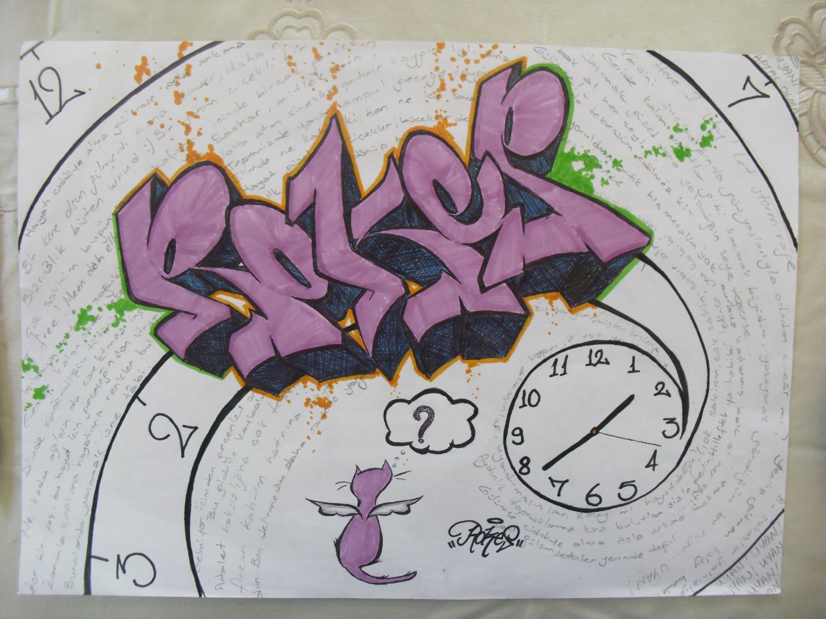 Graffiti Sketch in Antioch - Photo by rokesyami - rokes, zamanda, yolculuk (2014)