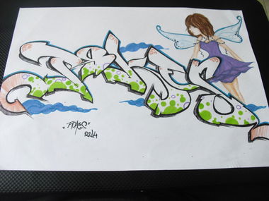 Graffiti Sketch - Photo by rokesyami - rokes, yami (2014)