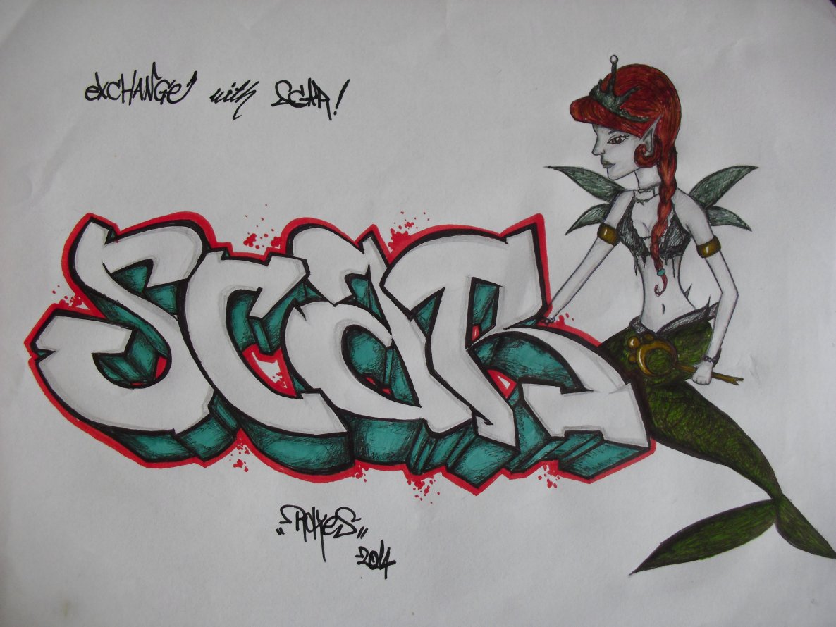 Graffiti Sketch - Photo by rokesyami
