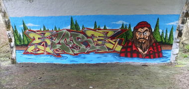 Graffiti Wall in Mülheim - Photo by rookone - Ruhrpott, Mülheim, Ruhr (2015)
