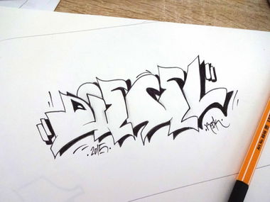 Graffiti Sketch - Photo by rookone - Diesel, Rook, Rooker (2015)