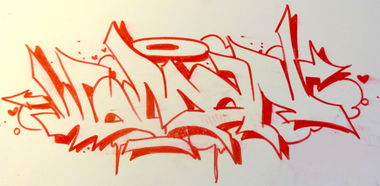 Graffiti Sketch - Photo by rookone - woman, penis, vagina