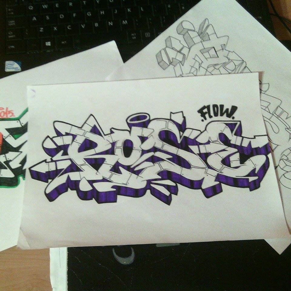 Graffiti Sketch - Photo by rose1 - 2015, first, sketch (2015)