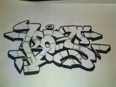 Graffiti Sketch - Photo by rose1 - ros, rose, rose1 (2015)