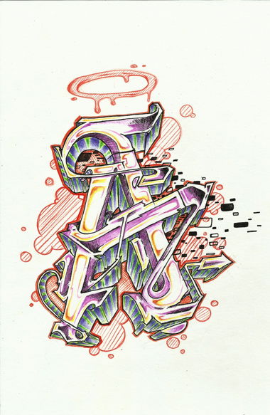 Graffiti Sketch - Photo by rotenwon