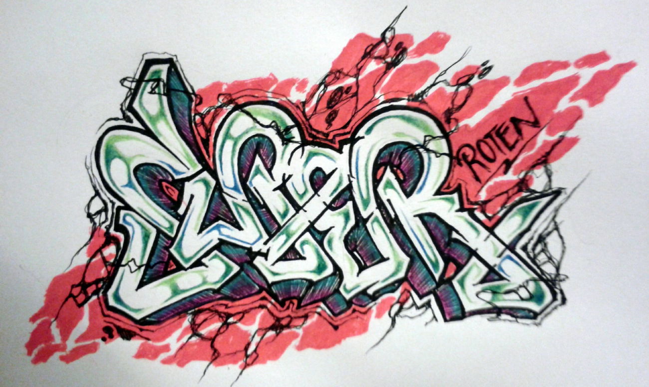 Graffiti Sketch - Photo by rotenwon - battle, super, roten (2015)