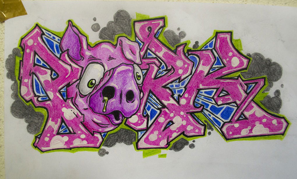 Graffiti Wall - Photo by rotenwon - roten, pork, sketch (2015)