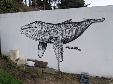 Graffiti Street Art in France - Photo by rotor - whale, rotor (2024)