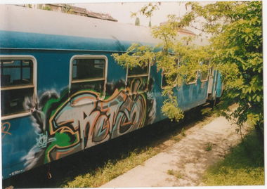 Graffiti Train in Budapest - Photo by rots - rots