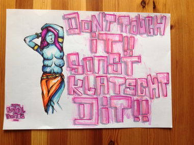 Graffiti Sketch in Seelow - Photo by royalbone - royal-bone, royal, bone (2013)