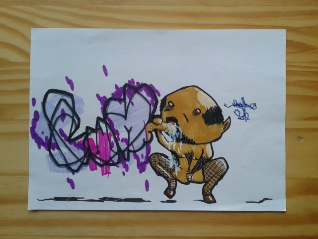 Graffiti Sketch in Seelow - Photo by royalbone - royal-bone, royal, bone (2012)