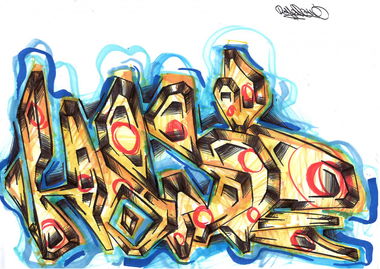Graffiti Sketch in Seelow - Photo by royalbone - royal-bone, royal, bone (2013)