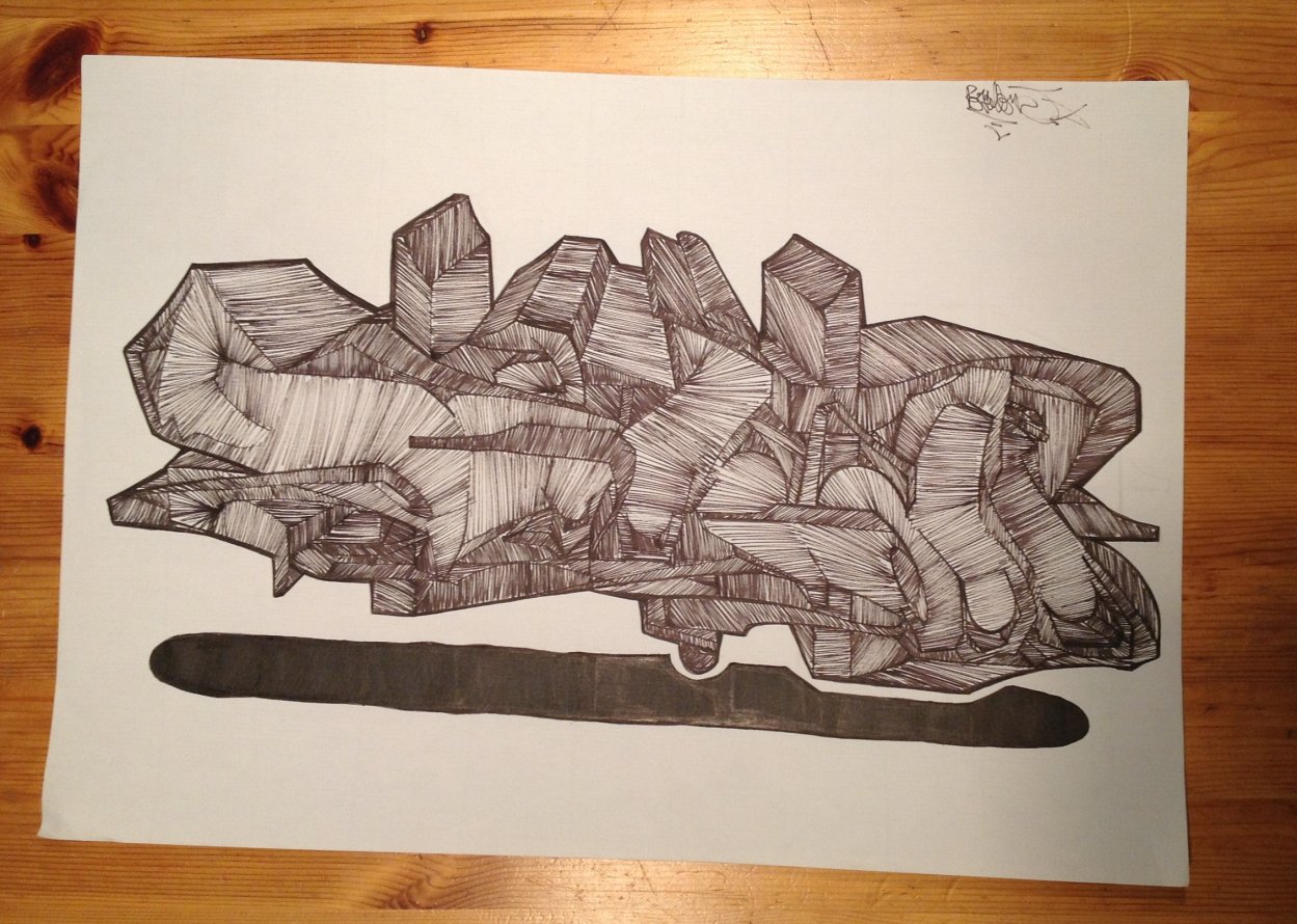 Graffiti Sketch in Seelow - Photo by royalbone - royal-bone, royal, bone (2014)