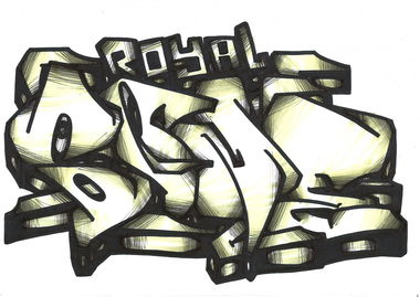 Graffiti Sketch in Seelow - Photo by royalbone - royal-bone, royal, bone (2014)
