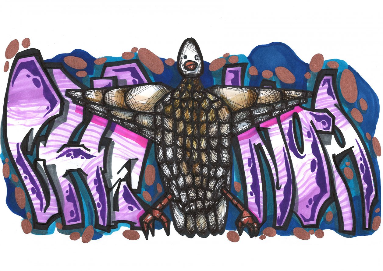 Graffiti Sketch in Seelow - Photo by royalbone - royal-bone, royal, bone (2014)