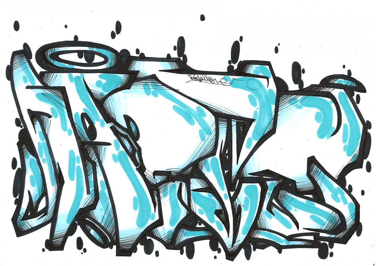 Graffiti Sketch in Seelow - Photo by royalbone - royal-bone, royal, bone (2014)