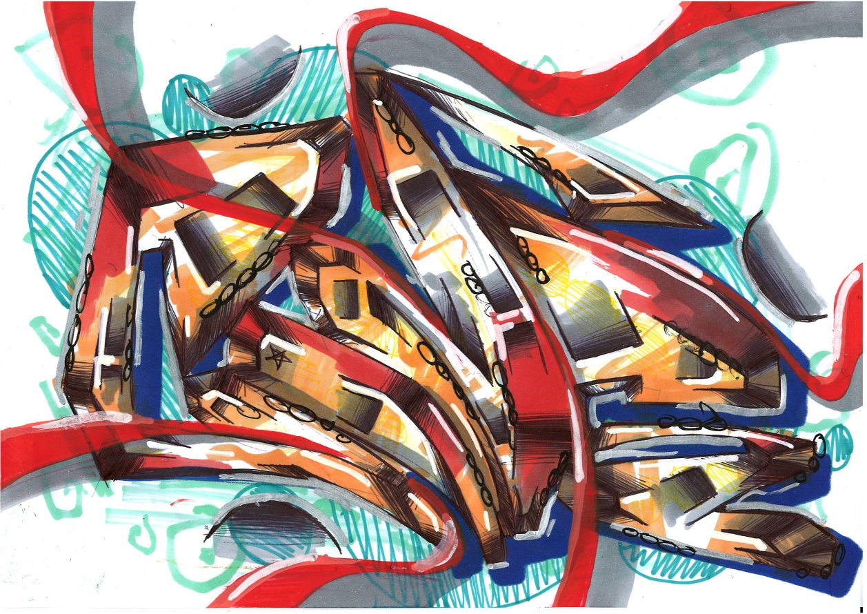 Graffiti Sketch - Photo by royalbone - royal-bone, royal, bone (2014)
