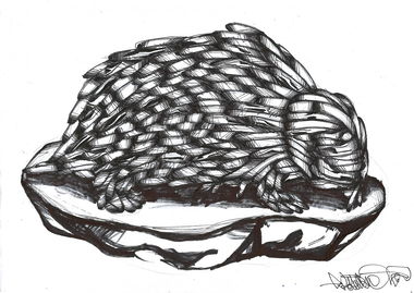 Graffiti Sketch in Seelow - Photo by royalbone (2014)