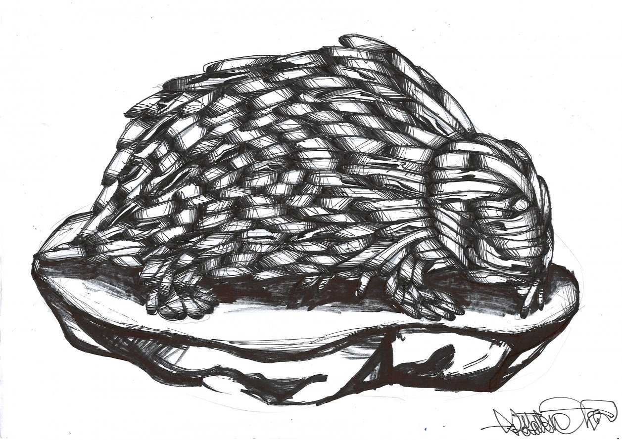 Graffiti Sketch in Seelow - Photo by royalbone (2014)