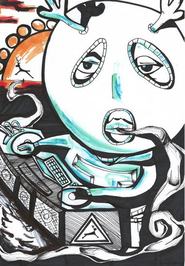 Graffiti Sketch in Seelow - Photo by royalbone - royal-bone, royal, bone (2014)