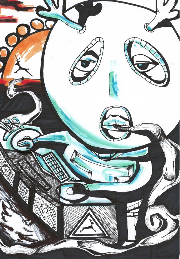 Graffiti Sketch in Seelow - Photo by royalbone - royal-bone, royal, bone (2014)