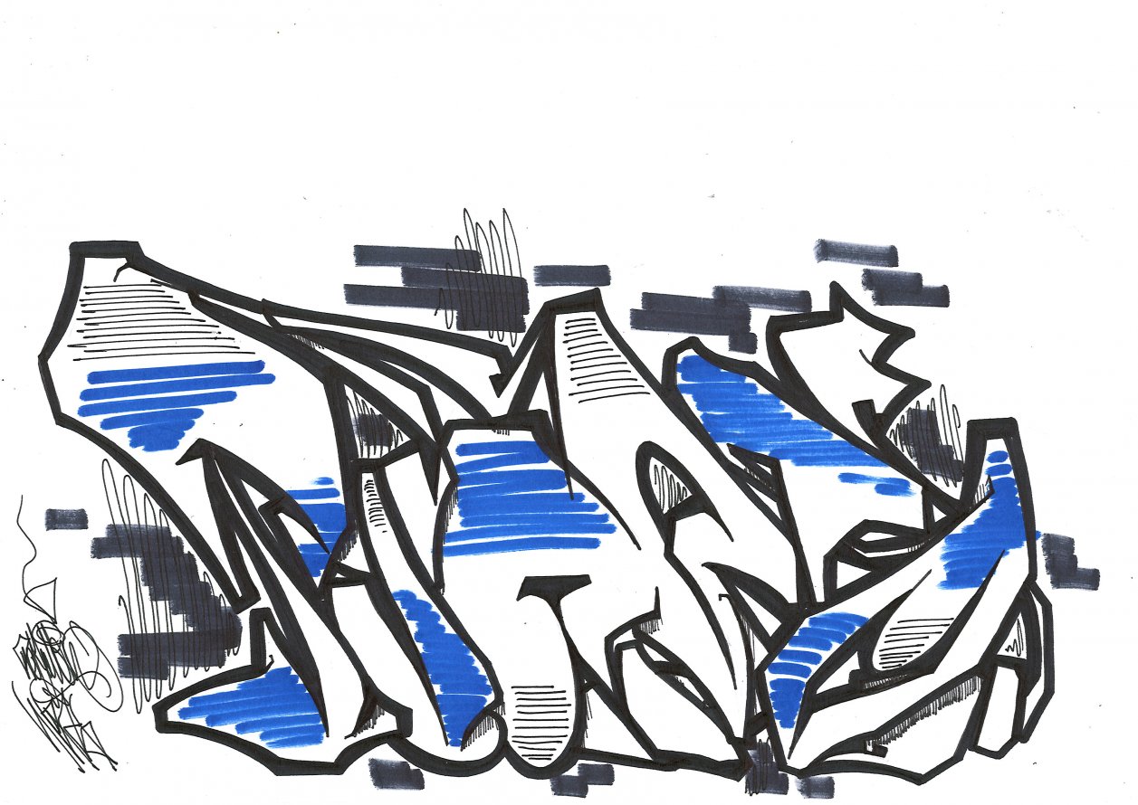 Graffiti Sketch - Photo by royalbone - royal-bone, royal, bone (2015)
