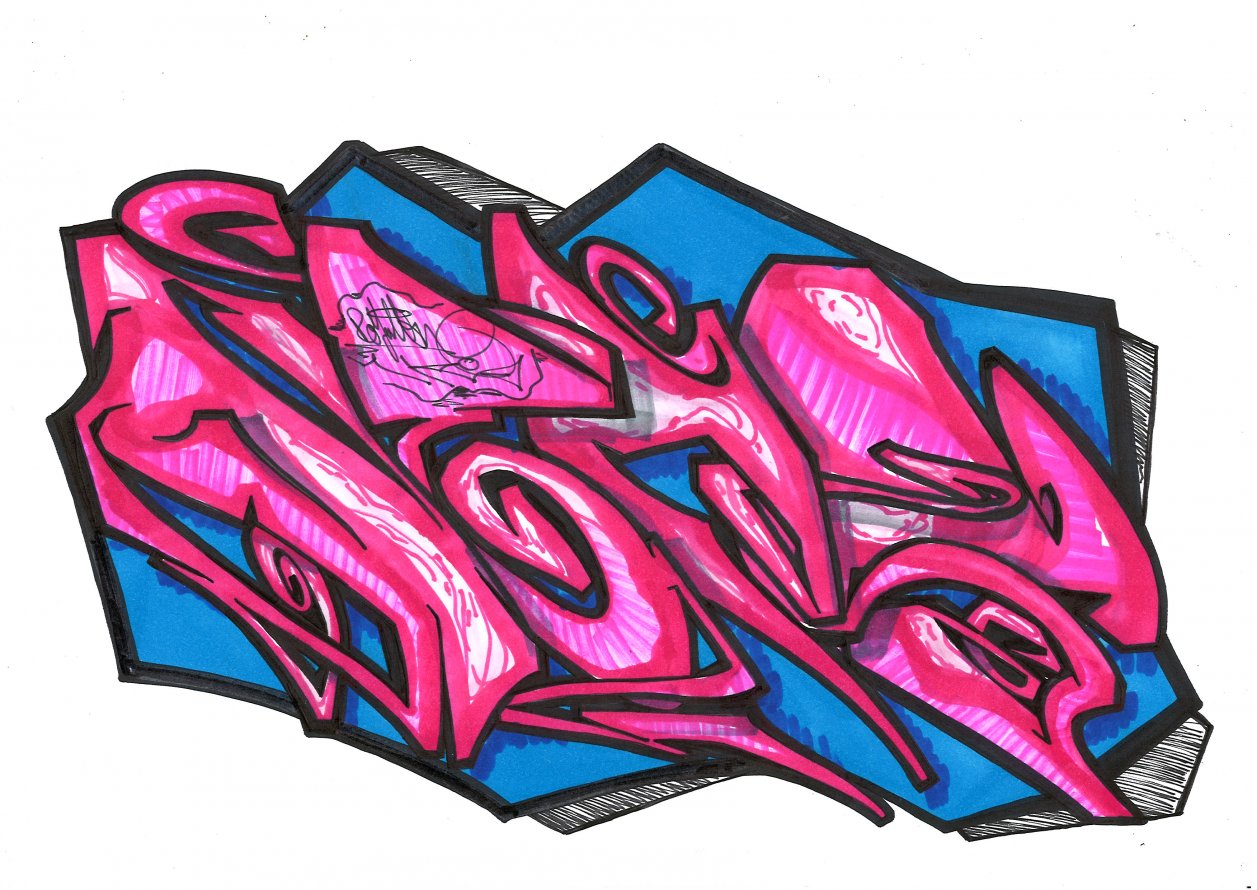 Graffiti Sketch in Seelow - Photo by royalbone - royal-bone, royal, bone (2015)