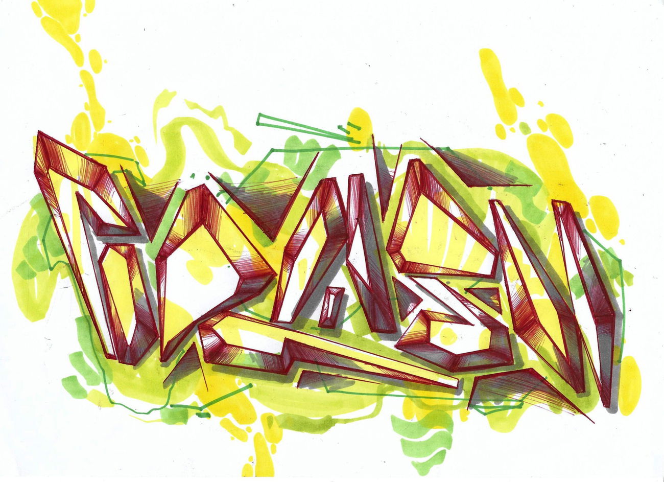 Graffiti Sketch - Photo by royalbone - royal, bone, royalbone (2016)