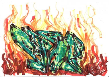 Graffiti Sketch in Landkreis Märkisch-Oderland - Photo by royalbone - royal-bone, royal, bone (2015)